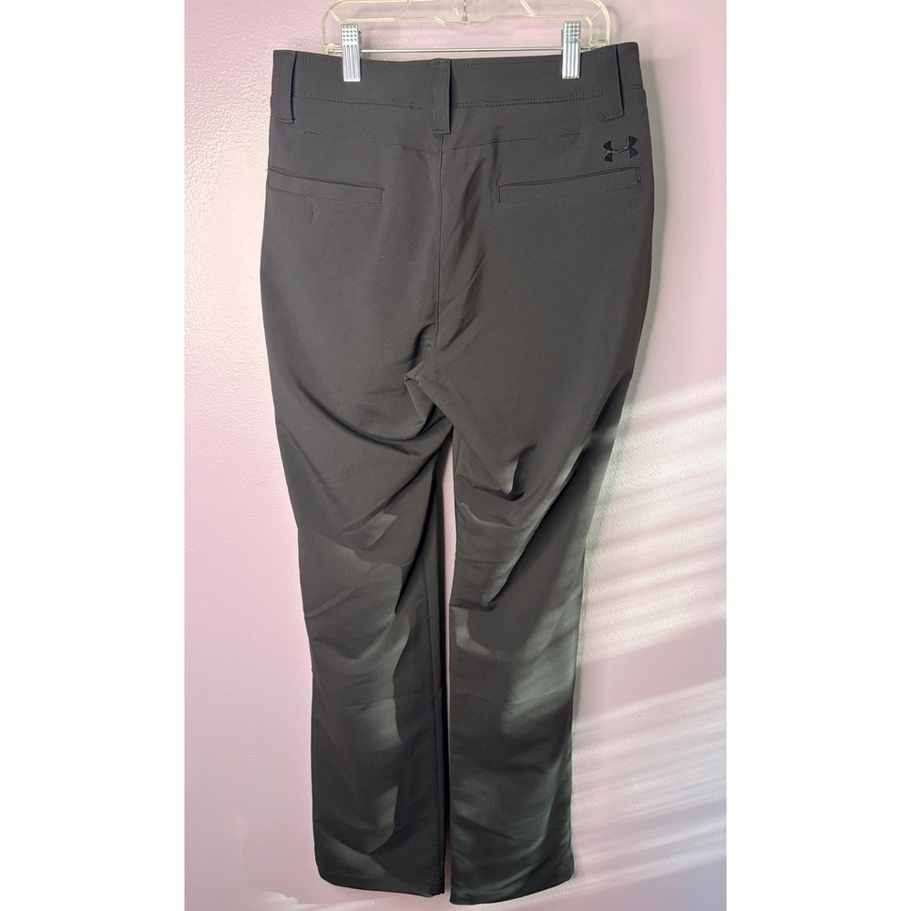 Under Armour All Season Golf Pants Loose Fit Black Chino 30/32 Stretch Casual - Picture 3 of 8